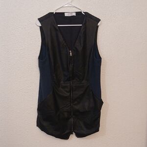 A.L.C. Black and Navy Sleeveless Vest